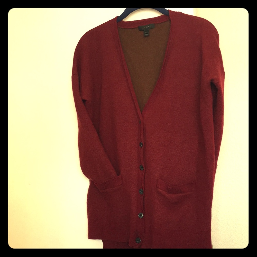 Merino Wool J Crew Button-up Cardigan